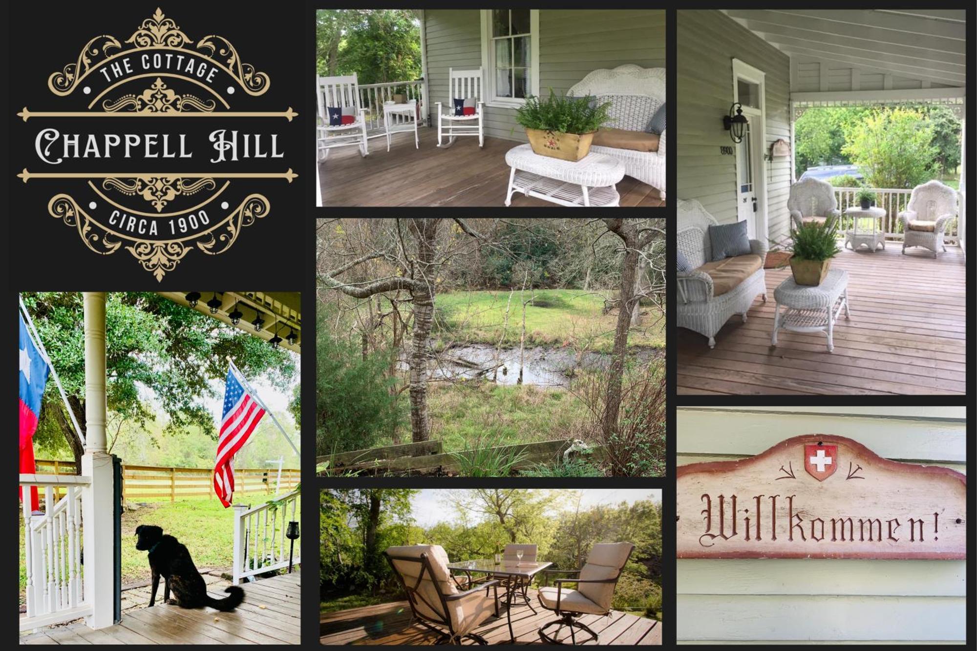 Circa 1900 - Historic - Romantic - Private - Pond - Fenced Yard - The Cottage At Chappell Hill エクステリア 写真